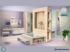 an image of a bathroom setting with bathtub and sink