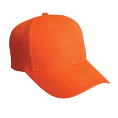 Port Authority ® Solid Enhanced Visibility Cap. C806 - SAFETY ORANGE - OSFA | Port Authority Solid Enhanced Visibility Cap in Safety Orange Size OSFA | Polyester Plain Baseball Caps, Blank Hats, Safety Clothing, Visor Cap, Work Uniforms, Port Authority, Embroidered Hats, Baseball Caps, Hook And Loop