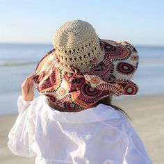 "Beach Hats for Women Floppy Foldable Large Brim, Straw Hat for Women /w Cotton Wide Brim & Bow Hat Women, Beach Hats for Women, Womens Summer Hat, panama hat women Packable Sun Hat for Women, 5 inch brim sun hat, sewn from treated paper straw, the brim is cotton fabric. Straw Summer Sun hat with a Bow Knot detail. Fits 21.5-23 inches head size. Foldable & packable sun hats for women convenient to carry along, fits any handbag or backpack. This summer casual hat is great for any summer o Beige Floppy Sun Hat For Beach Season, Beige Floppy Sun Hat For Beach, One Size Wide Brim Straw Hat For Vacation, Beige Floppy Sun Hat For The Beach, Beige Floppy Sun Hat For Vacation, One Size Fedora Sun Hat For Vacation, Multicolor Hats For Travel During Beach Season, Multicolor Hats For Beach Season Travel, Bohemian Bucket Hat For Travel