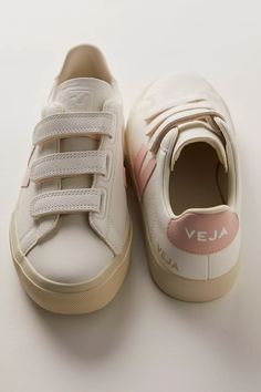 Veja Recife Sneakers | Free People Leather Slip-on Sneakers With Vulcanized Sole, Stylish Walking Shoes, Basket Veja, Velcro Shoes, Veja Sneakers, Sustainable Leather, High Quality Shoes, Slides Shoes, Classic Sneakers