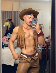 Cowboy Outfits For Men, Gay Halloween Costumes, Bi Fashion, Gay Outfits, Cowboy Costume, Gay Outfit, Music Festival Outfits, Cowboy Outfits