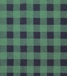 a green and black checkered fabric