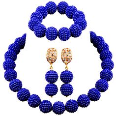 PRICES MAY VARY. laanc Royal Blue Nigerian Wedding African Beads Jewelry Set Women Simulated Pearl Necklace and Earrings African Beads Jewelry Set Nigerian Wedding African Beads Jewelry Set Nigerian Wedding African Beads African Beads Blue Beaded Round Beads Jewelry Sets, Blue Beaded Jewelry Sets, Blue Beaded Jewelry Sets With Round Beads, Blue Beaded Jewelry Sets For Party, Round 8mm Beads Jewelry For Party, Round 8mm Bead Jewelry For Party, Party Jewelry With 8mm Beads, Party Jewelry With 8mm Round Beads, Blue Polished Beads Jewelry For Party