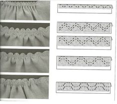 the instructions for how to sew a ruffled skirt with crochet stitches