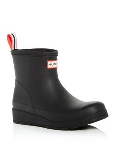 Hunter Women's Original Short Play Wedge Rain Boots Hunter Play Short Rain Boots Outfit, Short Rain Boots Outfit, Hunter Play Boots, Hunter Short Rain Boots, Hunter Short, Hunter Boots Outfit, Fashion Identity, Short Play, Short Rain Boots