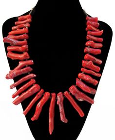 Handmade original Bamboo coral necklace on coconut shell bead chain. Weight: 255gms I love this glorious coral, it was a thrill to chance on a find of such exceptional quality. I have long been hoarding it hoping to eke it out  for a number of projects. In the end however I decided such a parsimonious approach couldn't do it justice, so I have blown it all on this one exotic statement piece allowing the coral to make it's own spectacular impact. Living a Polynesian tropical island idyll may be just a dream, but that's no reason to stop us dressing for one. Titanium Quartz, Bamboo Coral, Nugget Necklace, Green Garnet, Gold Bead Necklace, Coral Necklace, Tropical Island, Bead Chain, Coconut Shell