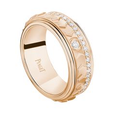 Piaget Rose, Piaget Jewelry, The Possession, Skeleton Watches, Rose Gold Diamond Ring, Pattern Ring, Rings Jewelry Fashion, Gold Diamond Ring, Ring Rose Gold