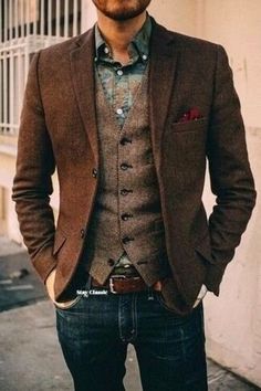 Man Suit-man Brown Suit-wedding Suit-dinner Suit-party Wear - Etsy Brown Suit Wedding, Blazer Wedding, Mode Costume, Slim Fit Blazer, Teddy Boys, Mens Fashion Edgy, Mens Fashion Smart, Thrifted Outfits, Mens Fashion Rugged