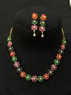 We bring beautiful Jewelry sure to elevate any look! Kindly pay attention to all photos and video and ask questions about the item prior to ordering. Multicolor Jewelry With Dori Work For Celebrations, Multicolor Dori Work Jewelry For Celebration, Multicolor Dori Work Jewelry For Diwali, Bollywood Style Multicolor Bridal Necklace With Zari Work, Multicolor Dori Work Jewelry For Party, Festive Multicolor Dori Work Jewelry, Multicolor Bridal Necklace With Zari Work As Gift, Necklace Matching, Pearl Color