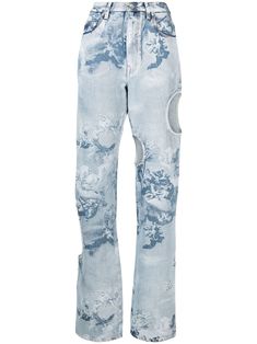 Fashion In 2023, Blue Jeans Outfits, Jeans Farfetch, Graphic Jeans, Blue Jeans Outfit, Cut Out Jeans, Off White Jeans, Fall Fashion 2023, Women's Fall Fashion