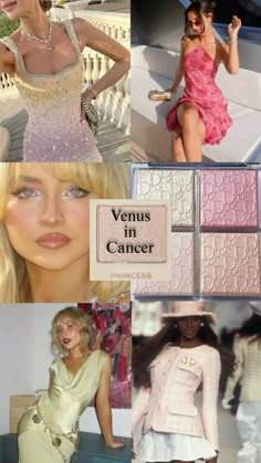 pastel aesthetic, sabrina carpenter, alexandra saint mleux, naomi campbell, venus in cancer, venus zodiac, dior, feminine style, glowy look, cancer aesthetic Cancerian Makeup, Cancerian Venus Style, Venus Pisces Style, Cancerian Aesthetic, Venus Zodiac, Aesthetic Sabrina Carpenter, Venus Aesthetic, Venus Sign