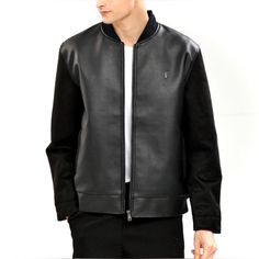 Hi Everyone! This Is A Vegan Leather/Suede Bomber Jacket Purchased From Ferrari F-Collections Brand: F-Collections Condition: Brand New With Tags, Certificate Of Guarantee & Serial Number Personal Tag Attached. Never Worn Color: Black On Black Size: Large M19120:Pr450 Casual Leather Outerwear With Suede Overlays, Winter Business Suede Leather Jacket, Winter Suede Leather Jacket For Business, Suede Leather Jacket For Business In Winter, Luxury Suede Leather Jacket For Business, Casual Leather Jacket With Suede Overlays, Business Suede Leather Jacket For Fall, Leather Jacket With Suede Overlays, Black Suede Leather Jacket For Fall