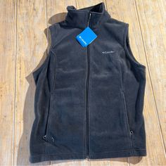 Columbia Benton Springs Modern-Classic, Durable Fleece Vest Is A Perfect Layer To Seal In The Warmth. Zip Up With Zipper Pockets. Black Fleece Outerwear For Hiking, Navy Blue Vest, Vest Layering, Hoodie Jacket Women, Columbia Vest, Zip Up Vest, Vest Womens, Red Vest, Black Windbreaker