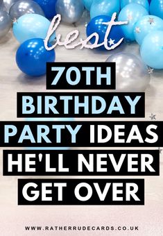 Best men’s 70th birthday party ideas from themes to decor ideas and decorations for a 70th birthday party celebration, ideas for senior citizens and unique Grandpa birthday party celebration ideas for your Grandad, from birthday party games and activities to party favors and prizes ideas for older men and guys, to party table ideas along with party snacks, drinks and desserts, what to serve at a 70th birthday party celebration and what to do to celebrate your 70th birthday party ideas for him