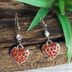 E2494 Red Crystal Silvertone Heart Drop Dangle Earrings Fishhook Backs Rubber Stoppers Bundle & Save! Join The Live Shows! Automatically Save 25% On 3+! Buy With Confidence! 3000+ Listings Available! New Items Added Weekly! Party Cohost, Posh Ambassador & Mentor With 5000+ Sales! #Jesisfashionz #Statement #Jewelry #Fun #Fashion #Fashionjewelry #Style #Gunmetal #Statementearrings #Chunky #Funky #Diva #Largeearrings #Runway #Boutique #Ear #Accessories #Accessory #Different #Glam #Model #Unique #Ea Red Metal Heart Earrings For Party, Red Heart-shaped Metal Earrings, Red Heart Charm Earrings For Party, Red Dangle Heart Earrings For Party, Red Heart Pendant Earrings For Anniversary, Red Dangle Heart Earrings, Red Heart Charm Metal Earrings, Red Heart Charm Earrings With Pendant, Red Heart Charm Earrings