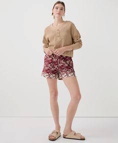 Women’s Staycation Sleep Short made with Organic Cotton | Pact Sleep Shorts, Sleepwear & Loungewear, Sleepwear Women, The Coffee, Fair Trade, Berry, That Look, Lounge Wear, Organic Cotton