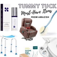 Here are my recommendations for what you need during your tummy tuck recovery. Amazon Items