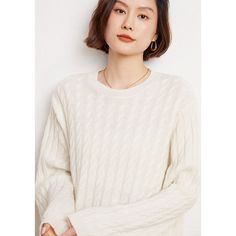 O-neck, soft, solid, knit sweater - available in 5 colors. MATERIALS · 100% Cashmere CARE Hand wash at max. 30ºC/86ºF Do not use bleach Iron at a maximum of 110ºC/230ºF Do not dry clean Do not tumble dry