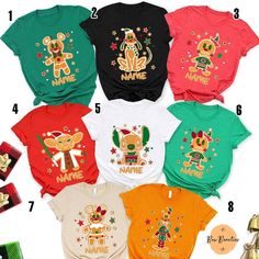 Disney Christmas Gingerbread Shirts, Disney Family Christmas Shirt Kids Christmas Disney Shirts, Group Disney Shirts Christmas, Disney Villians Christmas Shirts, Disney Shirts For Family Christmas, Family Disney Christmas Shirts, Christmas Themed Graphic Print T-shirt, Disney Graphic Print T-shirt For Holiday, Themed Christmas Tops With Graphic Print, Themed Christmas Graphic Print Tops