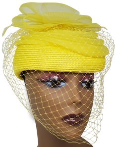 Lady Diane Collection Style: PI-535 Topped with satin trim Featuring elegantly designed veil Size: Diameter- 13" inches Includes Headband Sign Up For Rewards Program just go to the icon on right side of this page Follow the instructions, it's quick and easy Fitted Ribbon Fascinator For Evening, Fitted Evening Fascinator With Ribbon, Formal Fitted Ribbon Fascinator, Spring Tulle Fascinator, Elegant Fitted Veil, Fitted Fascinator For Ceremonies, Summer Fascinator With Ribbon, Summer Wedding Fitted Veil, Church Hats