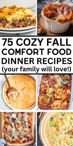 Easy autumn dinner recipes Comfort Food Dinner Ideas, Cozy Fall Dinner Recipes, Food Dinner Ideas, Cozy Fall Dinner