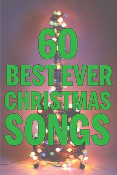 a christmas tree with the words 50 best ever christmas songs