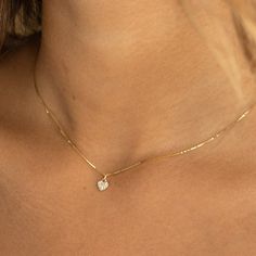 "14k Solid Gold Tiny Diamond Heart Necklace, Minimal Diamond Necklace, Mini Diamond Hear Pendant, Simple Mini Necklace, Layering Necklace Materials:  14k solid yellow gold necklace with 0.06 TCW pavé diamond pendant on a delicate box style chain.    Sizing:  Available in 16, 18 and 20\" chain lengths. Heart pendant is approximately 6.5 x 5.5mm wide.  💕 We love our customers! Have confidence in buying from us - we work to make every customer 100% happy! 💪 Gold PLATED to last you years of use! H Yellow Gold Heart Necklace With Diamond And Delicate Chain, Minimalist Yellow Gold Diamond Clavicle Necklace, Minimalist Yellow Gold Diamond Necklace With Clavicle Chain, Delicate 14k Yellow Gold Heart Necklace, Yellow Gold Heart Pendant Diamond Necklace With Brilliant Cut, Yellow Gold Brilliant Cut Heart Pendant Diamond Necklace, Yellow Gold Minimalist Heart Necklace, Fine Jewelry Diamond Necklace With Heart Charm, 14k Gold Delicate Chain Charm Necklace For Anniversary