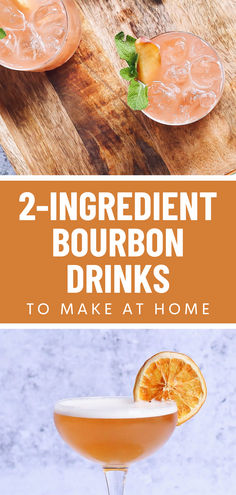 2-Ingredient Bourbon Drinks You Can Make At Home Drinks With Whiskey Easy, What To Mix With Bourbon, At Home Mixed Drinks, Whiskey Martini Recipes, Drink Mixers, Drinks With Bourbon Whiskey, Bourbon Mixed Drinks Easy, Simple Bourbon Drinks, Drinks With Bourbon