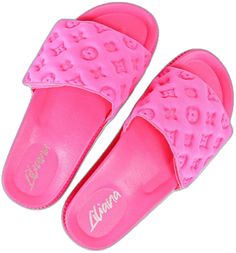 Trendy Comfortable Slip-on Slides, Trendy Slip-on Slides For Vacation, Trendy Flat Sandals For Leisure, Trendy Open Toe Flip Flops For Leisure, Trendy Summer Leisure Slippers, Trendy Flat Leisure Slippers, Trendy Summer Slippers For Leisure, Casual Leisure Flip Flops, Trendy Leisure Slip-on Slippers