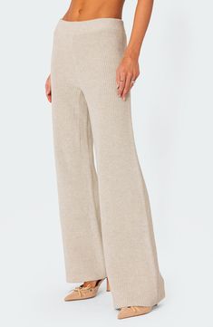 Cut from a soft knit, these straight-leg pants are made of cozy cotton yarns that bring breezy energy to your lounge-worthy look. Elastic waist 100% cotton Machine wash, dry flat Imported Knitted Loungewear, Fabric Matching, Fall Pants, Swimwear Dress, Comfy Pants, Pants Straight Leg, Knit Pants, Pants Straight, Cotton Pants