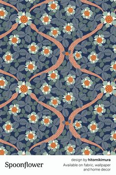 the cover of spoonflower, designed by birommus available on fabric, wallpaper and home decor