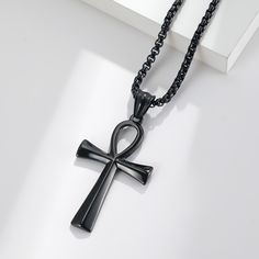 Embrace ancient symbolism with the Ankh Pendant Necklace. The iconic ankh, representing life and vitality in Egyptian culture, graces this elegant piece. Wear it as a timeless symbol of strength and eternal beauty, a striking blend of heritage and modern style. 18k Gold plated & Silver plated stainless steel Pendant Size - 30mmx12mm Chain length - 45cm Tarnish free / Water resistant 💧 Short Sleeve Bridesmaid Dress, The Ankh, Ankh Pendant, Eternal Beauty, Egyptian Culture, Life Symbol, Sweater Chain, Mens Pendant, Stainless Steel Pendant