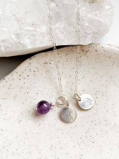 Featuring your choice of a birthstone on a dainty sterling silver chain. OPTIONAL: Personalise your necklace with a small sterling silver charm, hand stamped with an uppercase initial or symbol of your choosing (only one per charm).  If you wish to add more than one charm, you can purchase additional charms by adding them to your cart separately: https://www.etsy.com/au/listing/898692437/hand-stamped-charms-14k-gold-filled Please note that this is made to order. Refer to the necklace length guide in the product images to determine your length. Currently 40cm, 45cm and 50cm is available. - Approximate birthstone pendant length: 14mm - Hand stamped charm size: 10mm UNIQUE PIECES Each stone is natural and unique, no two stones are alike and will feature natural imperfections or inclusions and Silver Dainty Birthstone Charm Necklaces, Silver Charm Necklaces With Birthstone For Personalized Gift, Adjustable Sterling Silver Birthstone Charm Necklace, Silver Charm Necklaces With Birthstone And Dangle Shape, Silver Charm Necklace For May Birthstone, Personalized Gift, Necklace Length Guide, Hand Stamped Necklace, Birthstone Pendant, Star Necklace