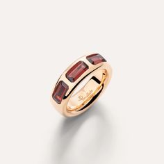 Pomellato Iconica Ring | Pomellato Online Boutique US Pomellato Ring, Classic Jewellery, Red Tourmaline, Luxury Diamonds, Orange Sapphire, Fine Jewels, Classic Jewelry, Gold Diamond Rings, High Jewelry