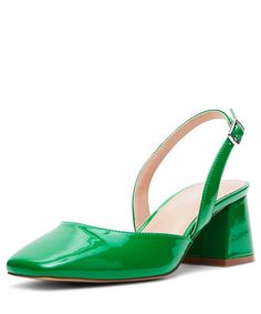 PRICES MAY VARY. Faux leather lining and insole Low-top silhouette Square toe PU upper Patent Pumps Green Shoes, Pump Dress, Shoes Heels Pumps, Madden Girl, Shoe Size Chart, Women's Dress, Pump Shoes, Pumps Heels, Accessories Design