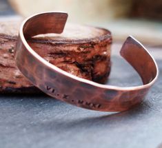 Copper Roman Numeral Bracelet,  7th Anniversary Gift, His and Hers Gift Rustic Cuff Bracelets As Gift, Hand Forged Bronze Cuff Bracelet Gift, Bronze Hand Forged Cuff Bracelet As Gift, Rustic Cuff Jewelry As A Gift, Rustic Cuff Jewelry For Gifts, Rustic Cuff Jewelry Gift, Hand Forged Bronze Cuff Bracelet For Gift, Rustic Bangle Cuff Bracelet As Gift, Bronze Hammered Bracelet As Gift