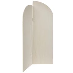 an open white door on a white background