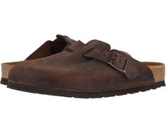 Birkenstock Boston Soft Footbed - Oiled Leather (Unisex) | Zappos.com Birkenstock Boston Suede, Birkenstock Boston Soft Footbed, Birkenstock Boston Shearling, Birkenstock London, Boston Soft Footbed, Birkenstock Madrid Big Buckle, Men Birkenstock, Neutral Heels, Fashion Shoes Flats