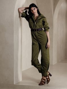 Paola Utility Jumpsuit | Banana Republic