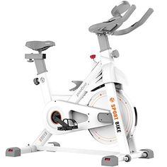 an exercise bike with the seat up