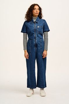 Lucy And Yak Jumpsuit, Business Casual Overalls, Boilersuit Outfit, Styling Overalls, Eryka Badu, Oversized Overalls, Art Teacher Outfits, Hipster Clothing, Denim Coverall