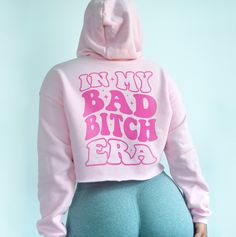 bad bitch hoodie Trendy Hooded Crop Top For Streetwear, Trendy Hoodie Crop Top For Streetwear, Heather Storm, Hoodie Model, Oc Outfits, Top Manga, My Bad, Crop Top Hoodie, Hoodie Xxl