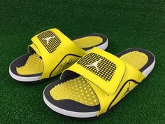 Air Jordan 4 Retro 'Lightning' Slides Sandals Yellow DN4238-701 Size 13 NEW  | eBay Yellow Open Toe Slides With Rubber Sole, Yellow Sporty Non-slip Sandals, Yellow Sporty Slides For Summer, Yellow Sporty Open Toe Sport Sandals, Casual Yellow Sport Sandals With Removable Insole, Yellow Open Toe Sport Sandals, Sporty Yellow Sport Sandals For Summer, Yellow Sport Sandals With Cushioned Footbed, Yellow Sporty Sandals For Summer