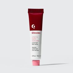 Glossier Cherry, Christmas Wishlist For Teens, Glossier Cherry Balm Dotcom, Glossier Balm, Glossier Balm Dotcom, Glossier Lip Balm, Balm Dotcom, Makeup Needs, Glossy Lips