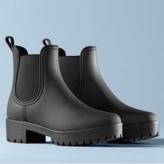 Color: Black Matte Black Details & Care A Chelsea Rain Boot Cut From Faux Leather Is Lifted By A Platform And Lugged Sole So You Can Take On Wet Weather In Confident Style. 1 1/2" Heel; 1" Platform (Size 9) 5 1/2" Shaft Pull-On Style Waterproof Removable Insole Synthetic Upper, Lining And Sole Imported Bp. Shoes Item #5245613 Purchased As A Display From Nordstrom. Shoes Are Brand New Never Worn, But They May Have Slight Markings From In Store Try On. Does Not Ship With Tags Or Box. Please Refer Jeffrey Campbell Rain Boots, Cute Rain Boots, Galaxy Converse, Galaxy Vans, Jeffrey Campbell Boots, Lug Boots, Black Rain Boots, Ankle Rain Boots, Chelsea Rain Boots