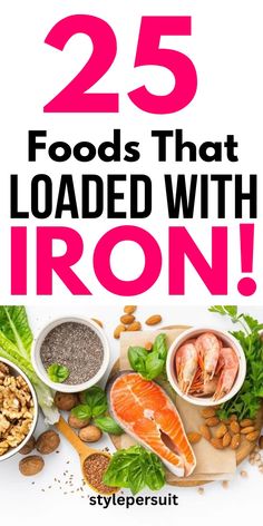 Iron Rich Foods: 20+ Healthy Foods That Are High in Iron – StylePersuit Foods Iron Rich, Good Sources Of Iron Food, What Foods Have Iron In Them, Hi Iron Foods, Sources Of Iron Food, Snacks For Low Iron, Foods That Have Iron In Them, Foods To Increase Iron