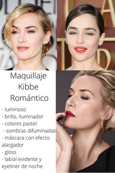 Brillo, luz, colores pastel y mucho difuminado. Romantic Makeup Kibbe, Kibbe Romantic Makeup, Gloss Labial, Hooded Eyes, Makeup