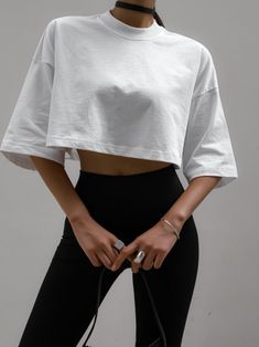 Short cropped style basic t-shirt with half sleeve and crewneck style. Model is wearing a MINUSEY ONE SIZE. ✔️ Free worldwide express shipping over $100✔️ Loved by 6,500+ customers✔️ Limited edition collections, maximum style⠀⠀⠀⠀⠀⠀⠀⠀⠀Stay ahead of the trend with can’t-find-anywhere-else staples. Your closet will thank you 💕 * MINUSEY ONE SIZE = EU 34-38, US 2-6* 100% Cotton* Dry clean* Made in Korea - Model Height: 173cm/5'8" (US4, EU36) Cheap Athleisure Crew Neck Cropped T-shirt, Cheap Relaxed Fit Sporty Crop Top, Affordable Stretch Graphic Cropped T-shirt, Affordable Athleisure Cropped T-shirt With Short Sleeves, Women T Shirt Cropped, Cheap Casual Cropped T-shirt For Workout, Cheap Casual Boxy Cropped T-shirt, Cheap Women's Cropped Athleisure T-shirt, Cheap Crew Neck T-shirt For Day Out