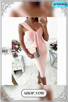 Women's Party Dress Midi Dress Light Pink Black Pink Sleeveless Pure Color Patchwork Spring Summer Strapless Stylish Spring Dress S M L Xl Xxl Sleeveless Midi Dress For Club And Party Season, Elegant Strapless Sleeveless Dress For Club, Chic Sleeveless Dress For Club, Sleeveless Stretch Midi Party Dress, Sleeveless Stretch Midi Dress For Party, Flirty Sleeveless Midi Dress For Party, Chic V-neck Strapless Dress For Party, Bodycon Strapless Dress For Evening, Chic Strapless V-neck Dress For Party