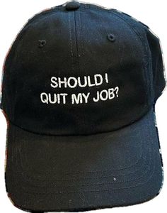 I Quit My Job, I Quit, Embroidered Hats, Trucker Cap, Dad Hats, Memes, Hats, Funny